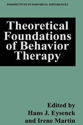 Theoretical Foundations of Behavior Therapy - 