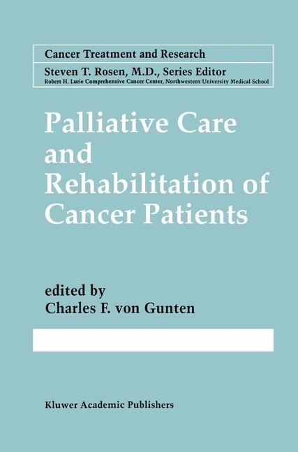 Palliative Care and Rehabilitation of Cancer Patients - 
