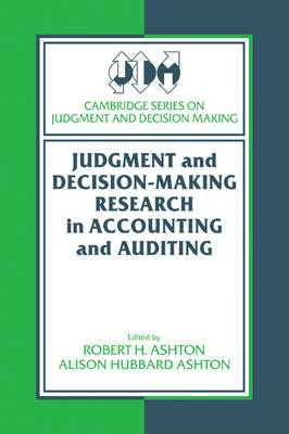 Judgment and Decision-Making Research in Accounting and Auditing - 