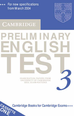 Cambridge Preliminary English Test 3 Audio Cassette Set (2 Cassettes) -  Cambridge ESOL