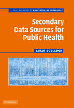 Secondary Data Sources for Public Health - Sarah Boslaugh