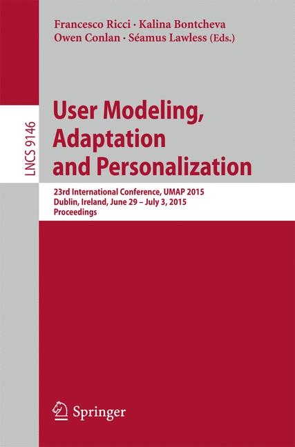 User Modeling, Adaptation and Personalization - 