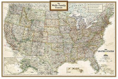 Personalized Map - USA Executive - National Geographic Maps