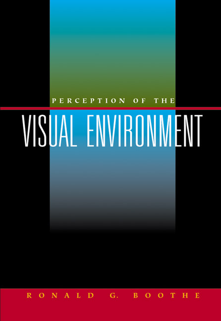 Perception of the Visual Environment -  Ronald G. Boothe