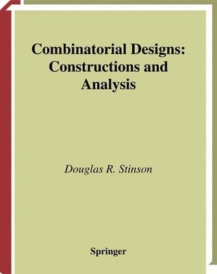 Combinatorial Designs -  Douglas Stinson