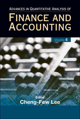 Advances In Quantitative Analysis Of Finance And Accounting (Vol. 4) - 