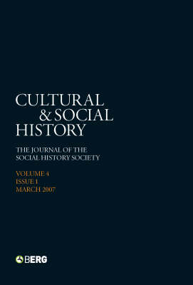 Cultural and Social History - 