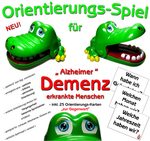 Alzheimer Demenz - Krokodil Orientierungsspiel 25