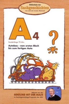 Bibliothek der Sachgeschichten - A4, Autobau - vom ersten Blech bis zum fertigen Auto, 1 DVD - 