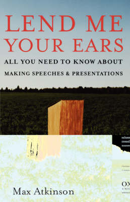 Lend Me Your Ears - Visiting Professor Max Atkinson