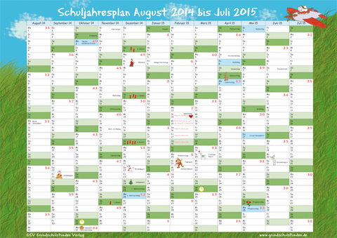 GSV Wandkalender - Schuljahresplan 2014/2015