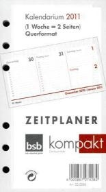 Zeitplaner kompakt, A6, Einlagenblätter Kalender Querformat (Nr.02-0086) 2012