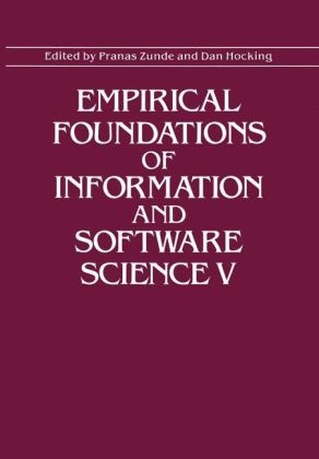 Empirical Foundations of Information and Software Science V - 