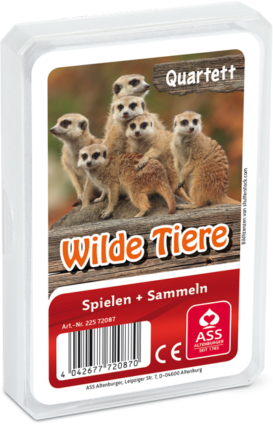 Tier-Quartett - Wilde Tiere - 