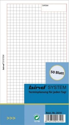 Systemplaner A6, Einlagenblätter kariert (Nr.B-2610)