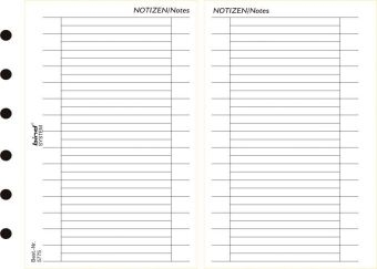 Systemplaner A7, Einlagenblätter "Notizen" (Nr.B-5775)