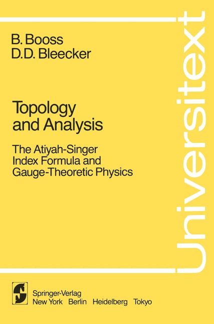 Topology and Analysis -  D.D. Bleecker,  B. Booss