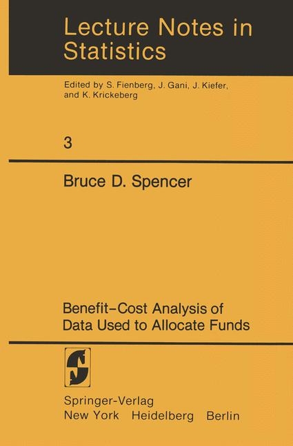 Benefit-Cost Analysis of Data Used to Allocate Funds -  Bruce Spencer