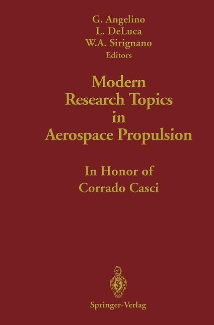 Modern Research Topics in Aerospace Propulsion - 