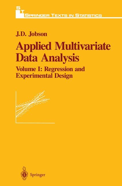 Applied Multivariate Data Analysis -  J.D. Jobson