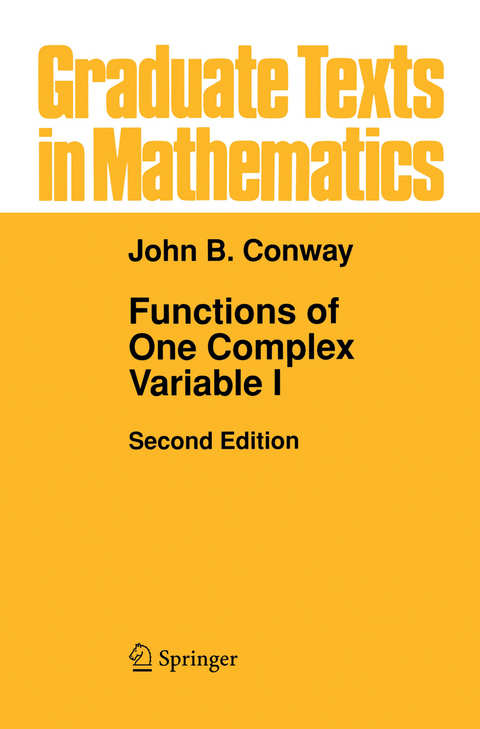 Functions of One Complex Variable I - John B. Conway