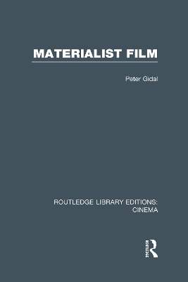 Materialist Film - Peter Gidal