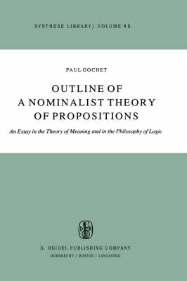 Outline of a Nominalist Theory of Propositions -  Paul Gochet