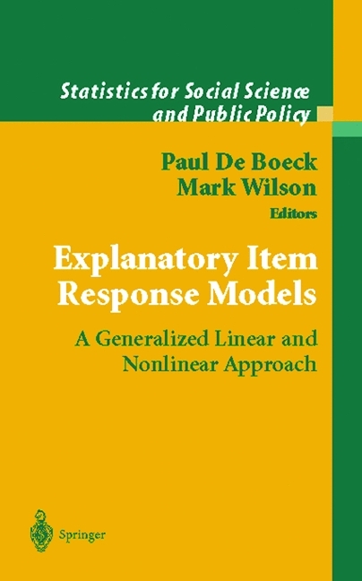 Explanatory Item Response Models - 