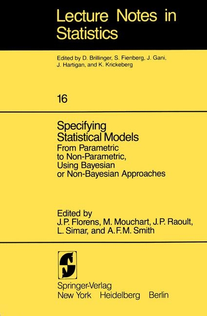 Specifying Statistical Models - 