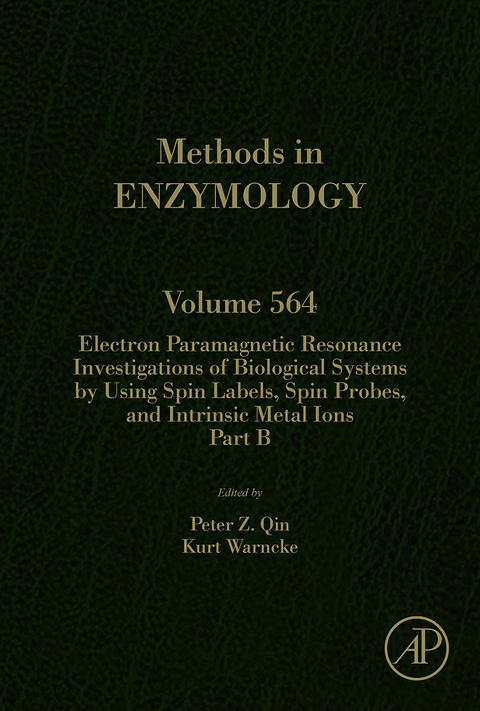 Electron Paramagnetic Resonance Investigations of Biological Systems by Using Spin Labels, Spin Probes, and Intrinsic Metal Ions Part B - 