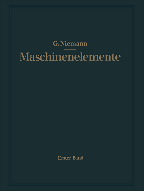 Maschinenelemente - Gustav Niemann