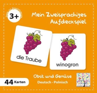 Mein Zweisprachiges Aufdeckspiel, Obst und Gemüse, Polnisch (Kinderspiel) - 