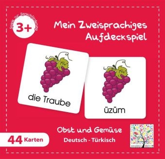 Mein Zweisprachiges Aufdeckspiel, Obst und Gemüse, Türkisch (Kinderspiel) - 