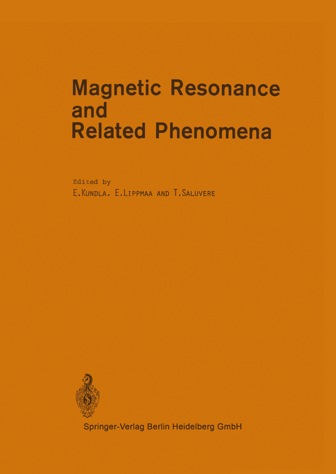 Magnetic Resonance and Related Phenomena - 