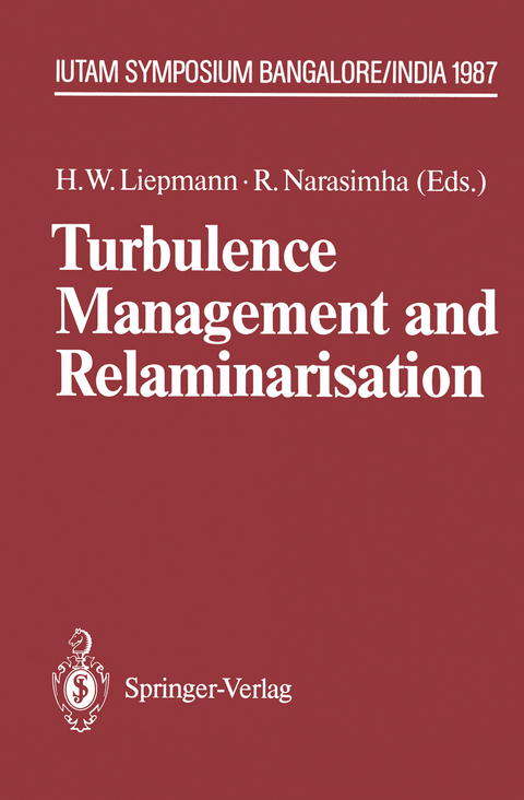 Turbulence Management and Relaminarisation - 