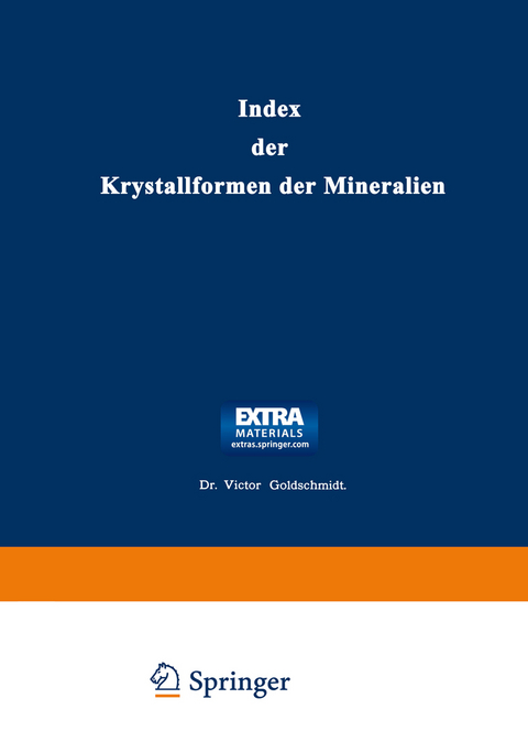 Index der Krystallformen der Mineralien - Victor Goldschmidt