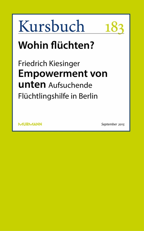 Empowerment von unten - Friedrich Kiesinger