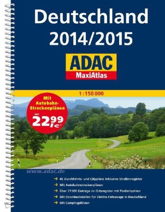 ADAC MaxiAtlas Deutschland 2014/2015 1:150 000