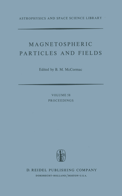 Magnetospheric Particles and Fields - 