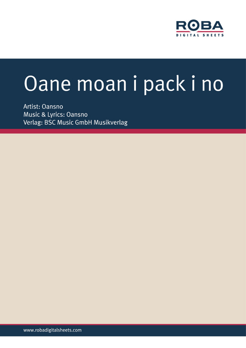 Oane moan i pack i no - Michael Koliós