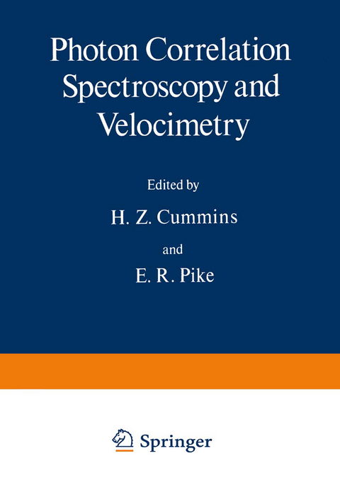 Photon Correlation Spectroscopy and Velocimetry - 