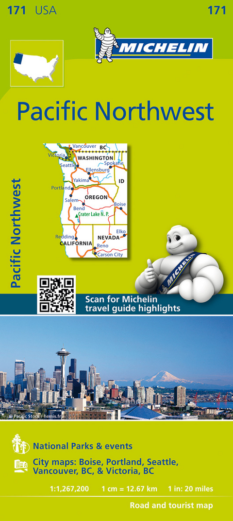 Pacific Northwest - Zoom Map 171 -  Michelin