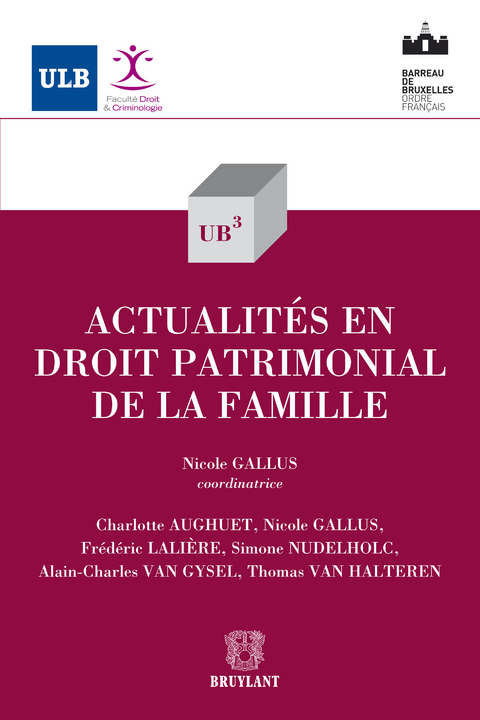 Actualités en droit patrimonial de la famille - 