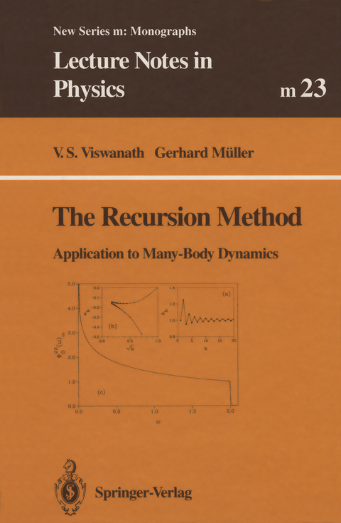 The Recursion Method - V.S. Viswanath, Gerhard Müller