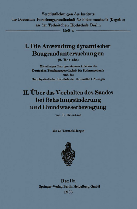 Die Anwendung dynamischer Baugrunduntersuchungen - Lutz Erlenbach