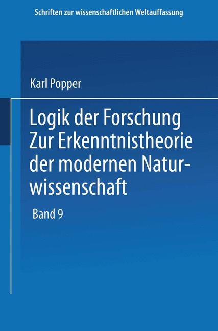 Logik der Forschung - Karl Popper
