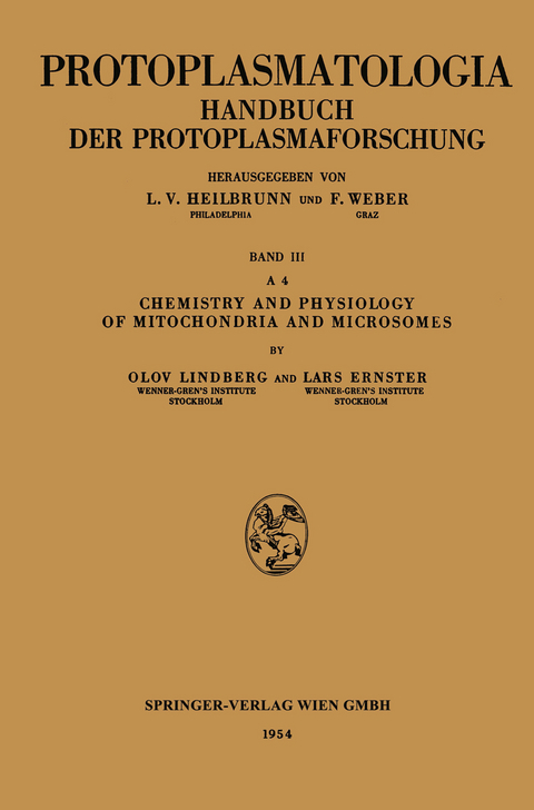 Chemistry and Physiology of Mitochondria and Microsomes - Olov Lindberg, Lars Ernster