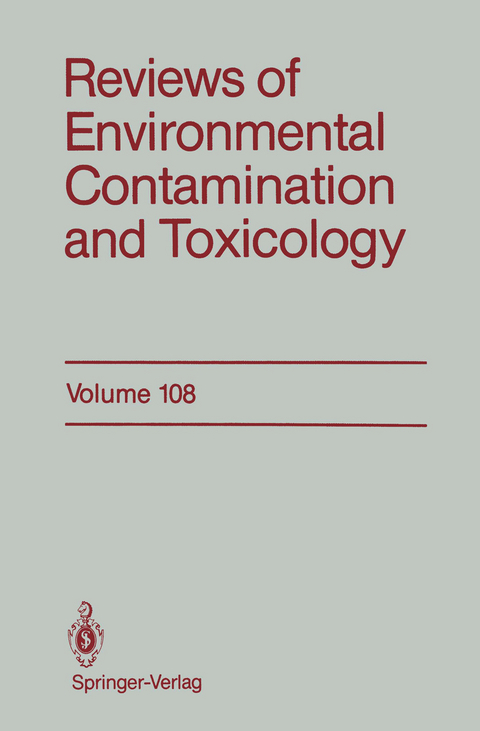 Reviews of Environmental Contamination and Toxicology - George W. Ware