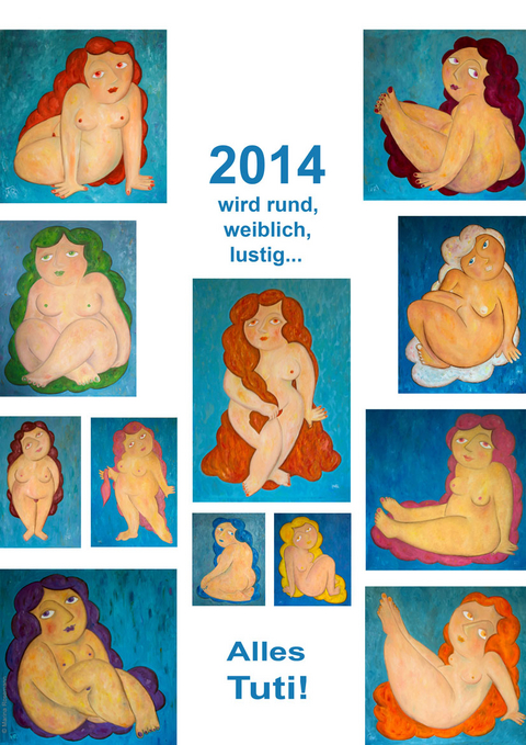 Alles Tuti Kunstkalender 2014 - Marina Rosemann