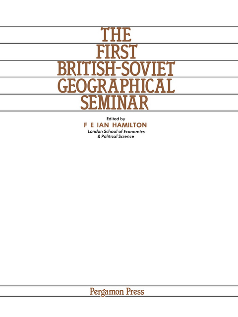 First British-Soviet Geographical Seminar - 